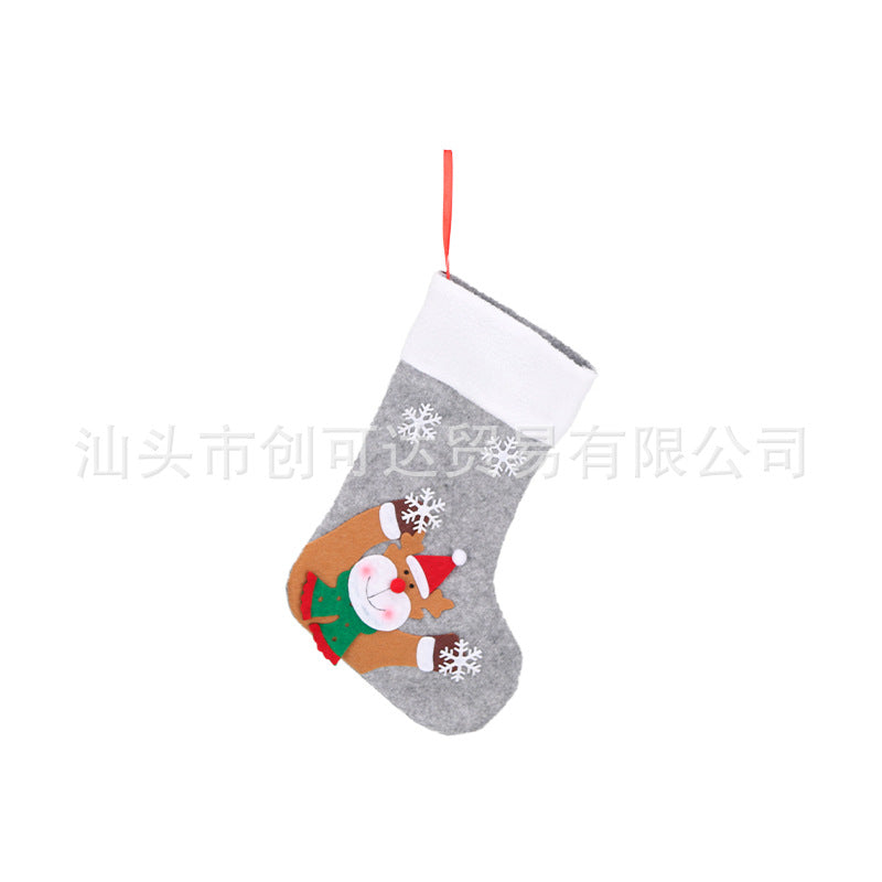 Wholesale 3pcs/pack Led Glow Socks Old Man Apple Christmas Tree Decoration Kids Gift Party Supplies